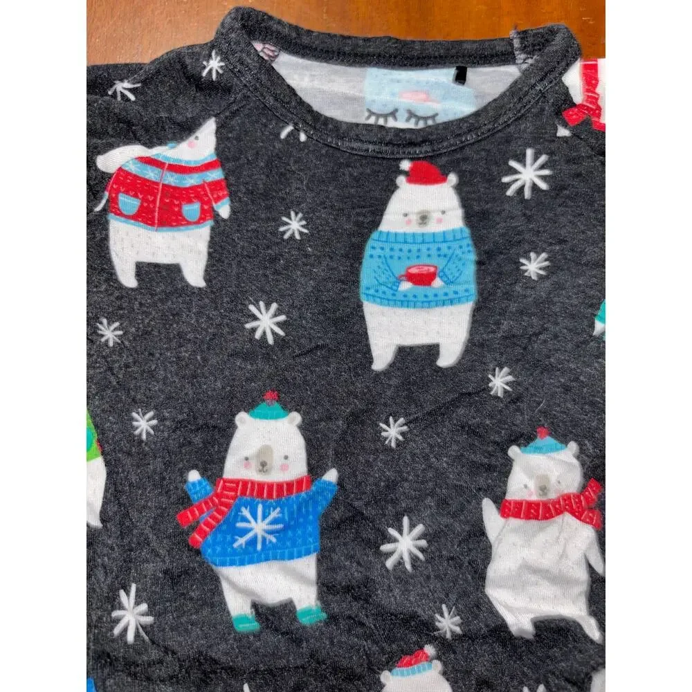 Little Sleepies Polar Bear Pals Zippy sleeper pajamas (size 3-6 months)